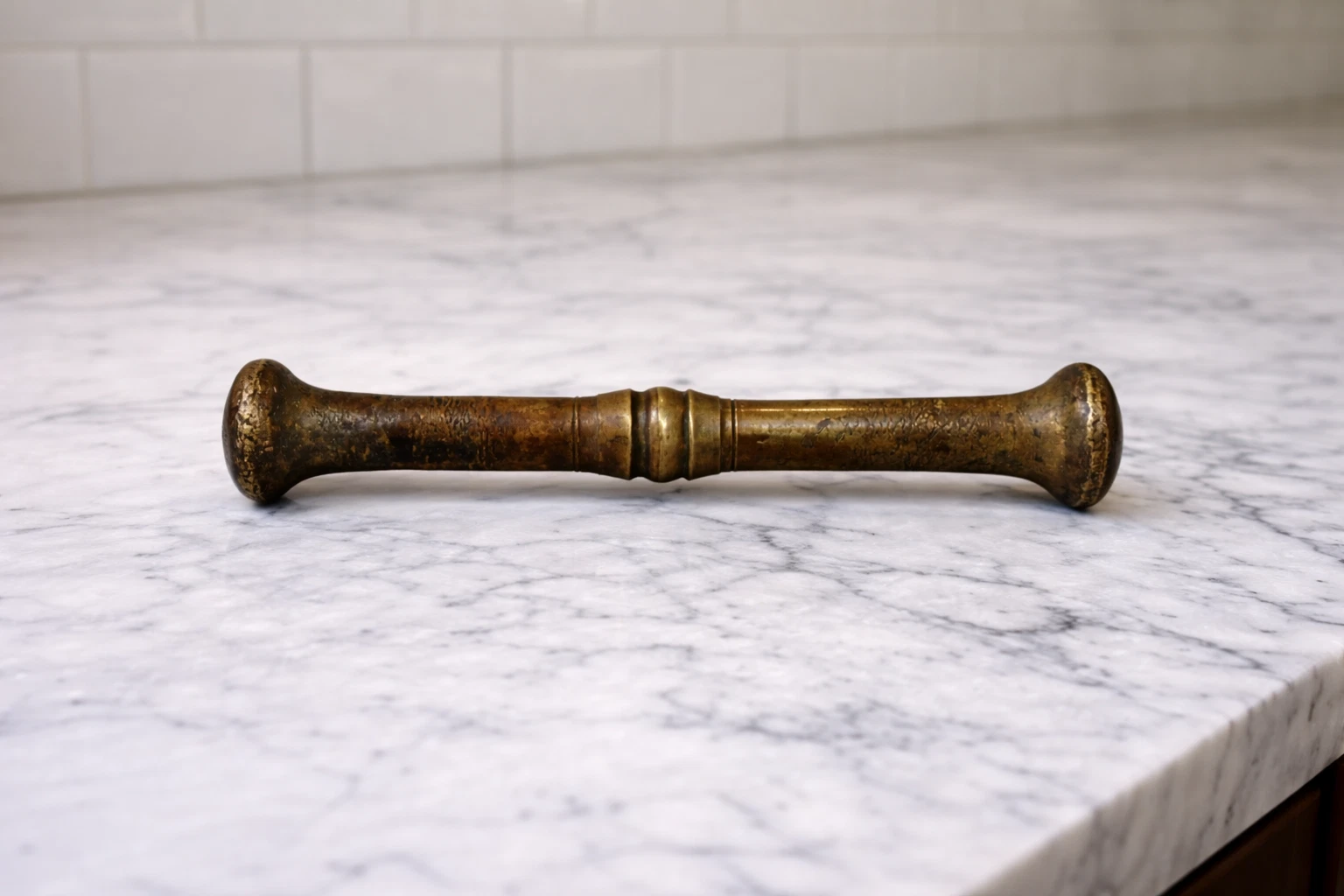 Antique Brass Pestle 9” Long Heavy Apothecary Mortar Tool Ringed Handle
Opens in a new window or tab
