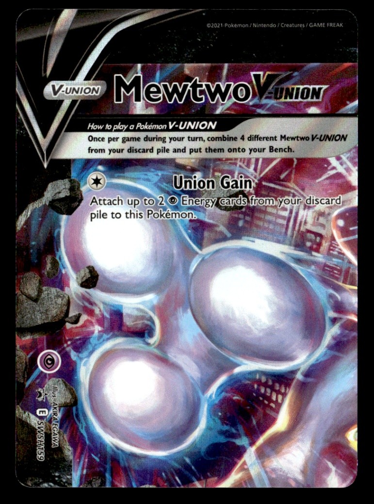 Mewtwo V-UNION - SWSH: Sword & Shield Promo Cards SWSH159 NM Pokémon TCG