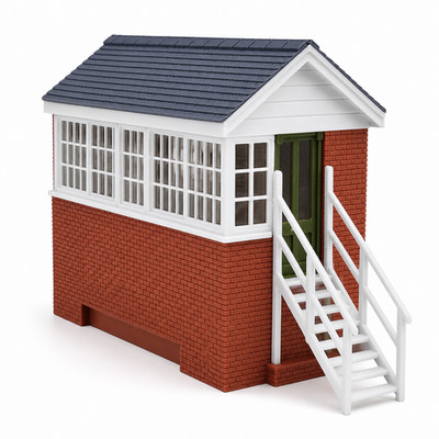 Stellwerk Modelleisenbahn 11 cm x 4 cm Spur 00 und HO für linienseitige Szenen UK