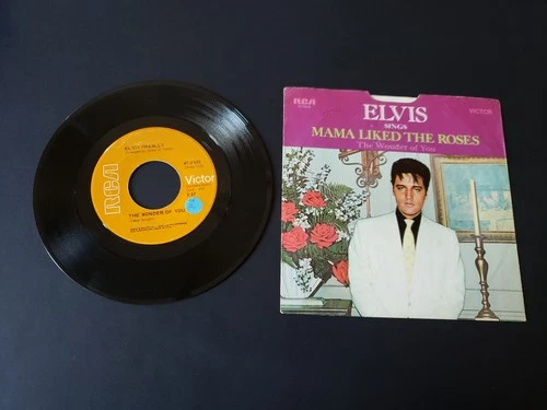 1970s VG++ Elvis – The Wonder Of You / Mama Liked The Roses 9835 45