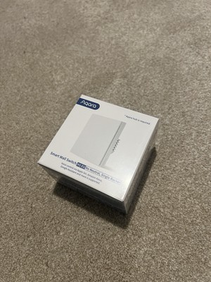Aqara Smart Wandschalter H1 (kein Neutralleiter, Einzelwippe) - Aqara Hub erforderlich