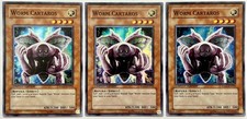 3 x HA01-DE019 Wurmkartaros - Super Rare Ltd. Auflage Near Mint YuGiOh Karten