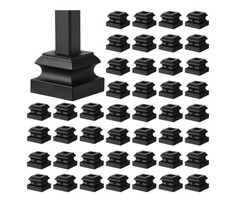 Iron Baluster Shoes Stair Flat Shoe with Screw for 1/2 Inch Square 90 pcs