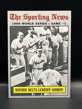 1970 Topps Baseball Card Buford Belts Leadoff Homer #305