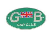 For Vintage Car "GB" Great Britain Flag Front Hood Bonnet Badge (Metal) #S79