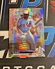 Tim Raines 2017 National Convention Bowman Chrome Prism Refractor #BNR-TR