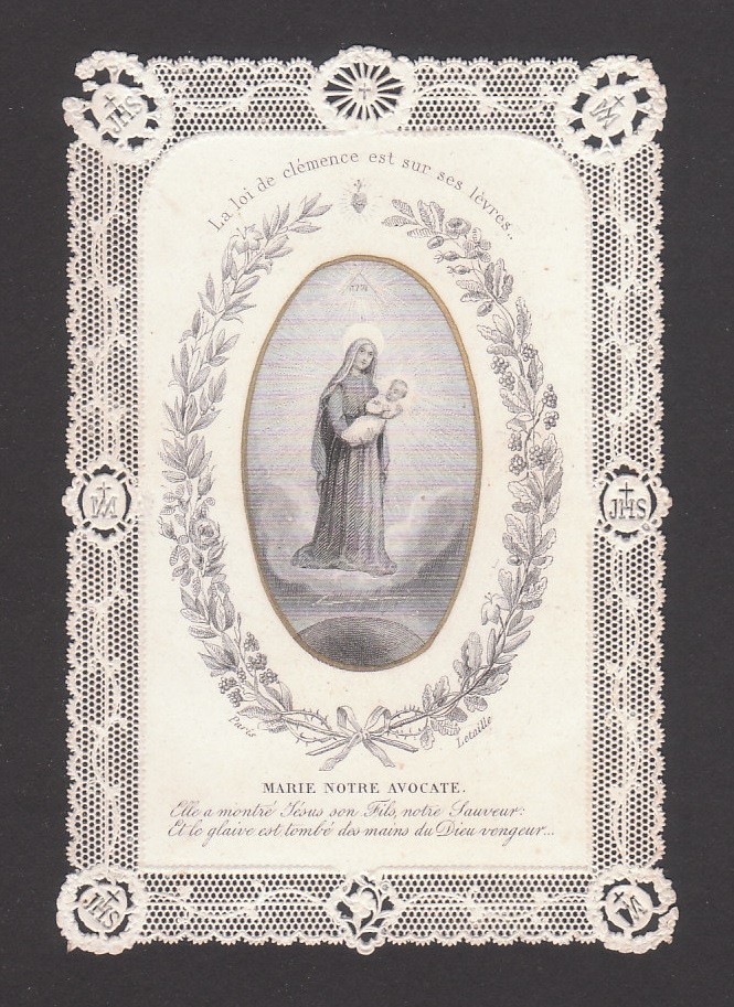 Marie Notre Avocate - Madonna con Bambino - Letaille - Canivet - Santino I332