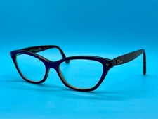 Christian Dior CD3225 Eyeglass FRAME ONLY. Purple Frames Brown Arms