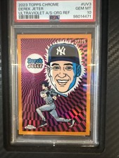 2023 Topps Chrome - Ultraviolet All-Stars Derek Jeter #UV-3  /25 PSA 10