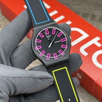 NEW LIMITED EDITION  Swatch Originals AROUND THE STRAP Unisex Watch SUOB146