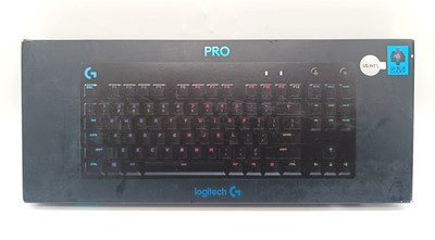 Logitech G PRO TKL Gaming-Tastatur GX Blue Clicky - Schwarz QWERTY US-Englisch
