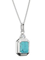Thomas Sabo KE2366-405-17-L45V Kette Oktagon Mit Imitiertem TüRkis Elyndra Si...