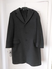 Duffer Of St George Vintage original grey wool overcoat. Medium. Excellent Cond
