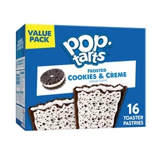 Frosted Cookies and Creme Toaster Pastries, Breakfast Foods, Shelf-Stable