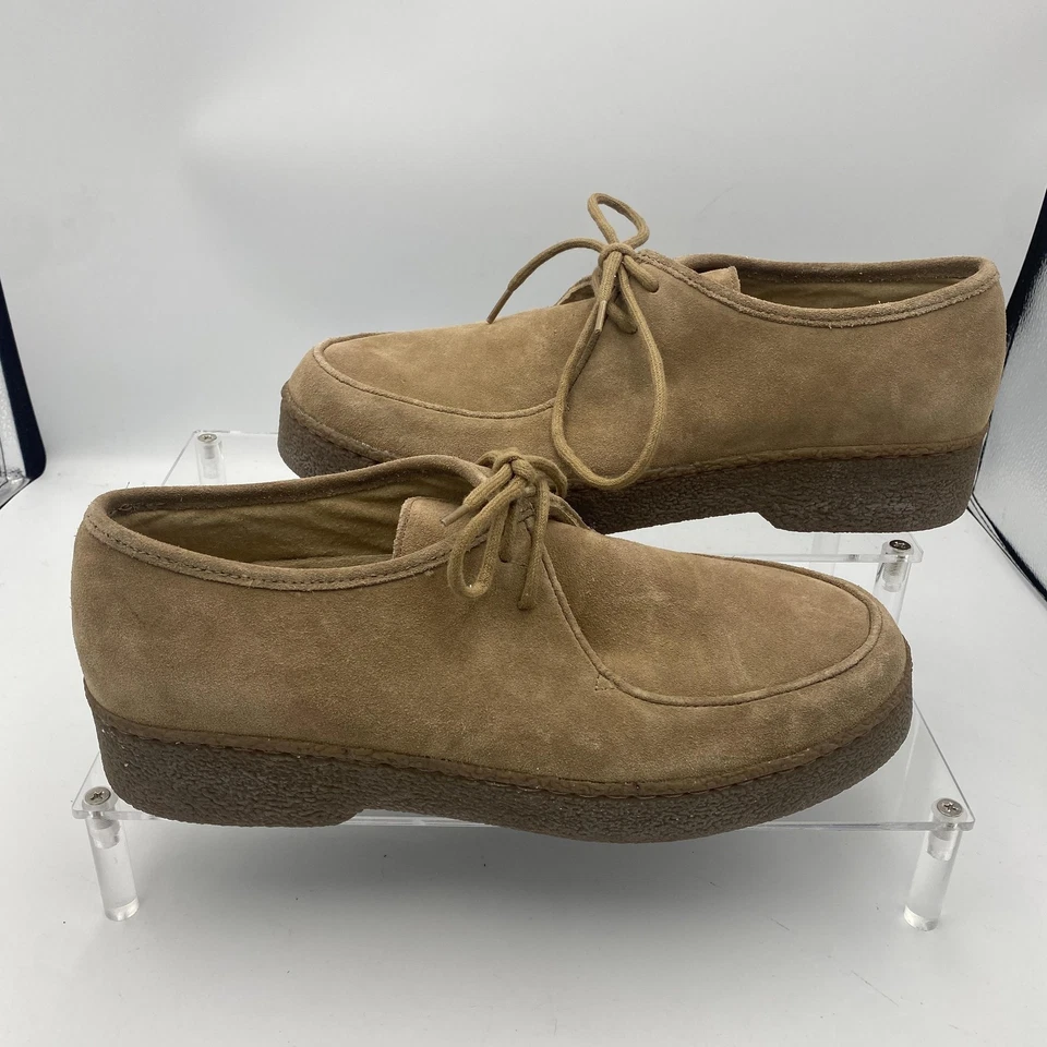 Zapatos L.L.Bean Mujer Talla 11M Gamuza Tostada Sin usar, en caja, Puntera Suela de Crepé Con cordones Informales Oxford Foto 2 de 4