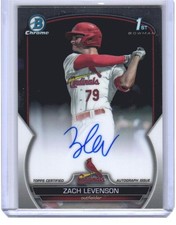 2023 Zach Levenson Bowman Chrome 1st Bowman Auto RC #CDA-ZL (H1151)