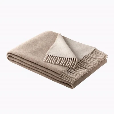 Estella Wohndecke Wolldecke 100% Schurwolle 135x195 cm Eric natur 8621-230 - Bild 1 von 4