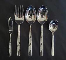 NEW Reed & Barton Select PLACE VENDOME 5 Pc Serving Set 18/10 Stainless Flatware