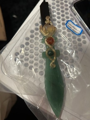 Green Aventurine & Obsidian dagger, Healing