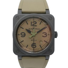 BELL ROSS Watch BR03A-MIL-CE Khaki Automatic Men's Used Watch 4107
