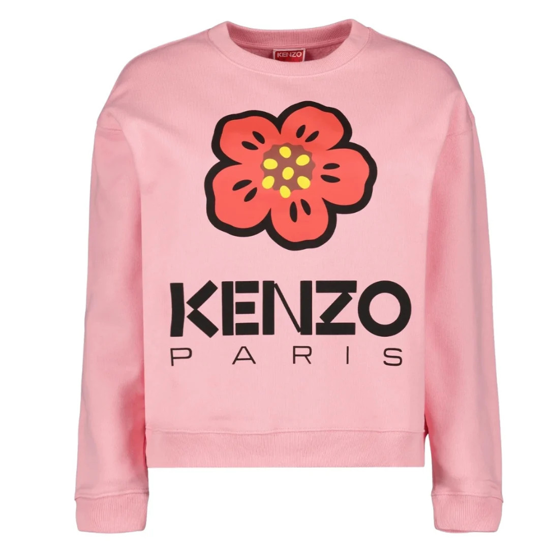 Kenzo Paris Flower Logo Rose Pink Sweatshirt 50790₽