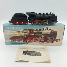 Vintage Märklin 3003 H0 BR24 locomotiva a vapore analogica in confezione originale
