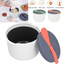 2L Microwave Rice Cooker, Microwave Rice Pasta Cooker with Strainer Steamer