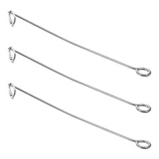 3 Pcs Parrot Stainless Steel Fruit Fork Bird Feeder Accessory Cage Holder