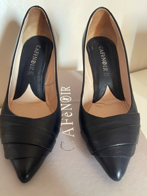 CafèNoir scarpe donna decoltè con tacco blu