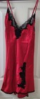 VTG NWOT FREDERICK'S OF HOLLYWOOD Nightie Chemise Slip Dress Red Satin Large — photo 1