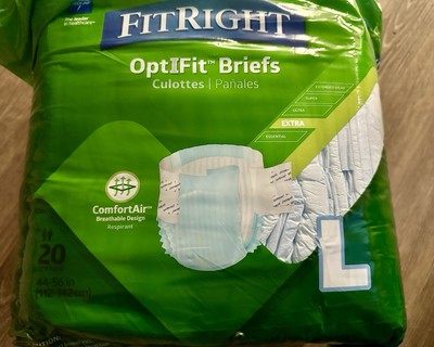15 Fit Right OptiFit Briefs Ultra Large Adult Diapers Depends Under Wear Garment