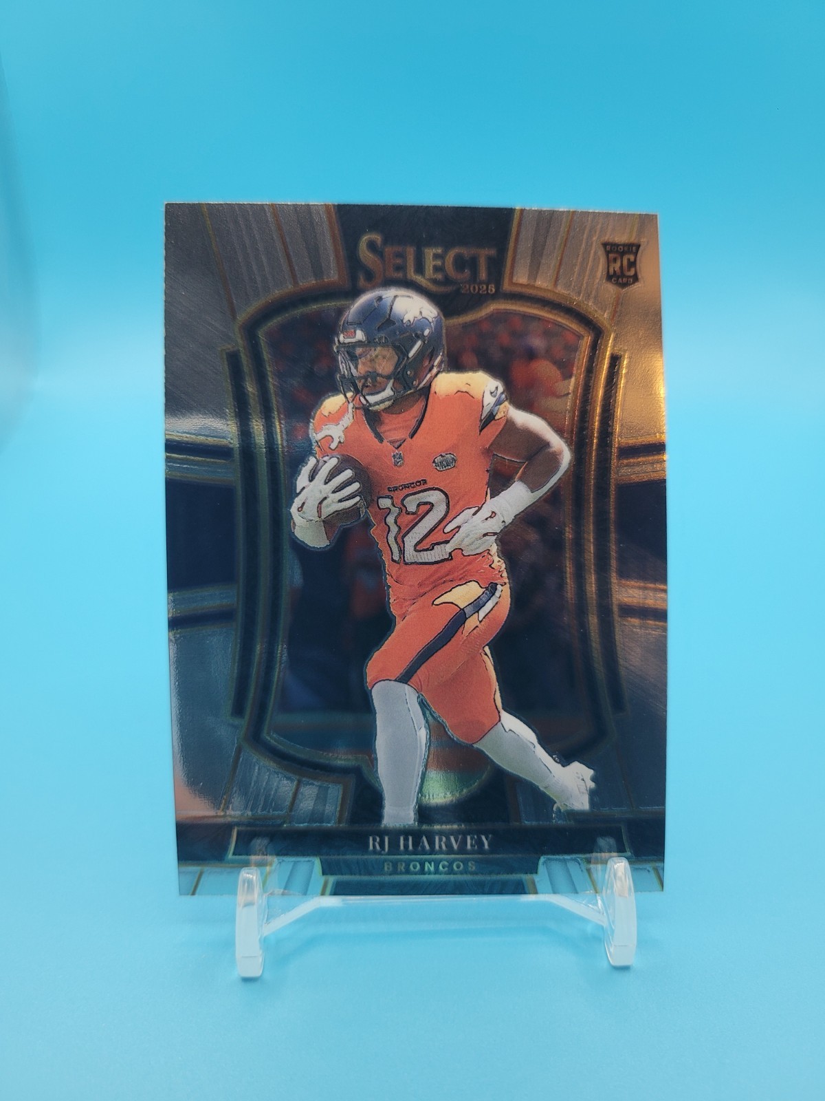 RJ HARVEY - 2025 Panini Select Premier Level Rookie #110 - Denver Broncos - RC