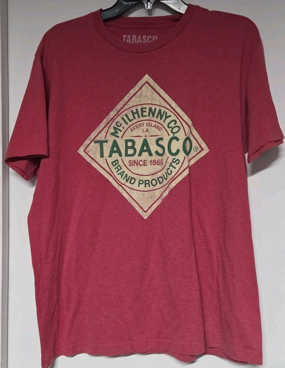 Tabasco Hot Sauce T-Shirt Red Pepper Since 1868, Men L | eBay