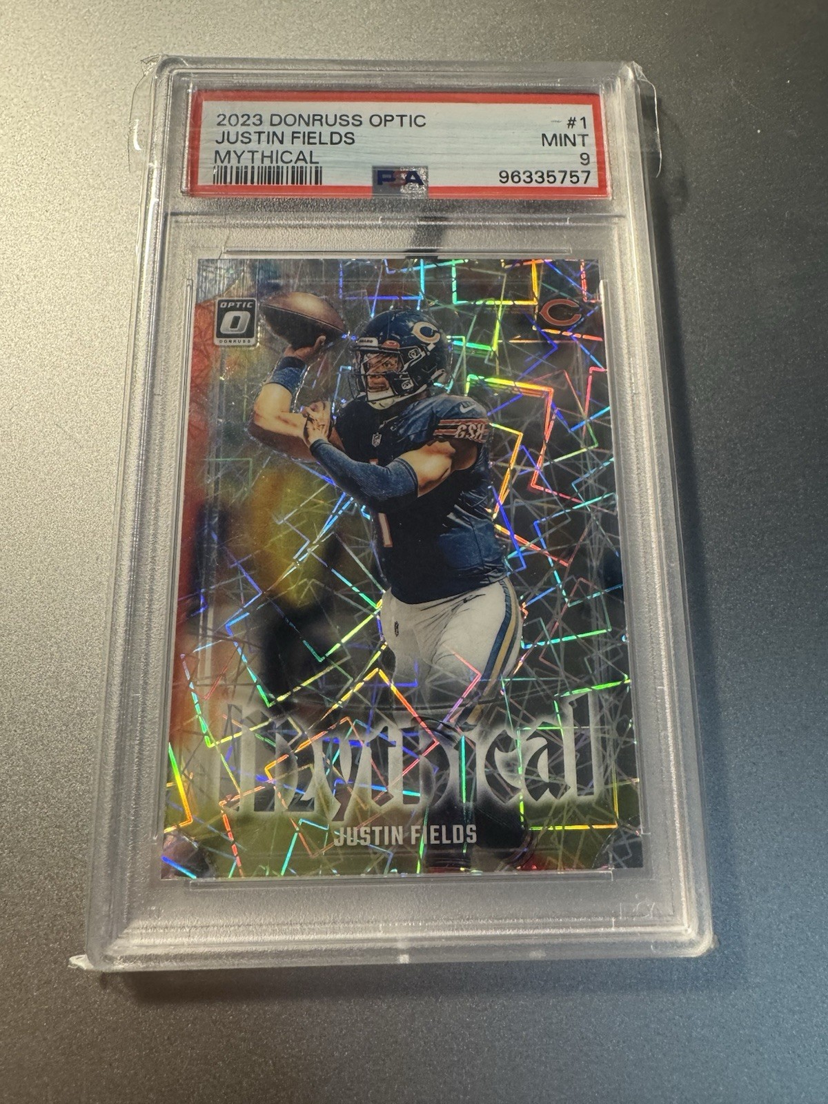 2023 Panini Donruss Optic Mythical Justin Fields #1 Case Hit