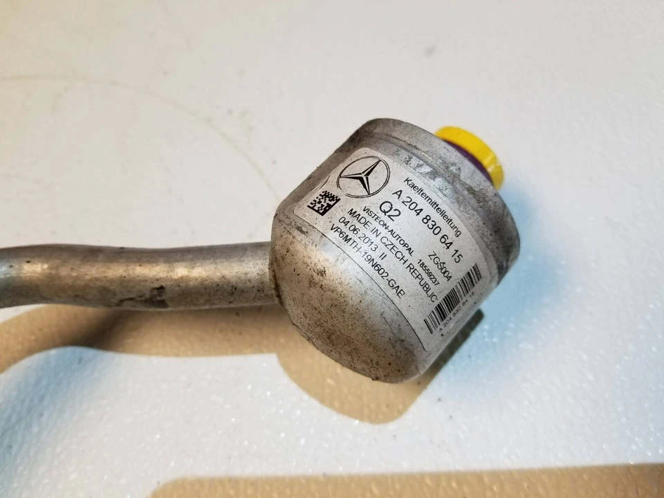 13 14 MERCEDES-BENZ C300 TUBO DE LINHA DE MANGUEIRA DE SUCÇÃO AC 2 peças fabricante de equipamento original - Imagem 3 de 4