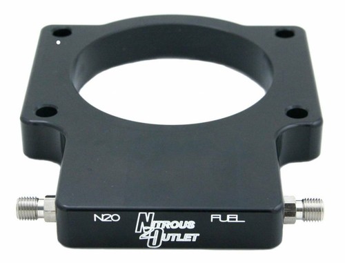 Nitrous Outlet GM 97-04 Corvette 90mm FAST Intake Plate System (10lb Bottle) - Picture 2 of 3