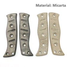 Custom Micarta Handles Grip Scales w/Screws for Benchmade Fixed Adamas 375 Knife