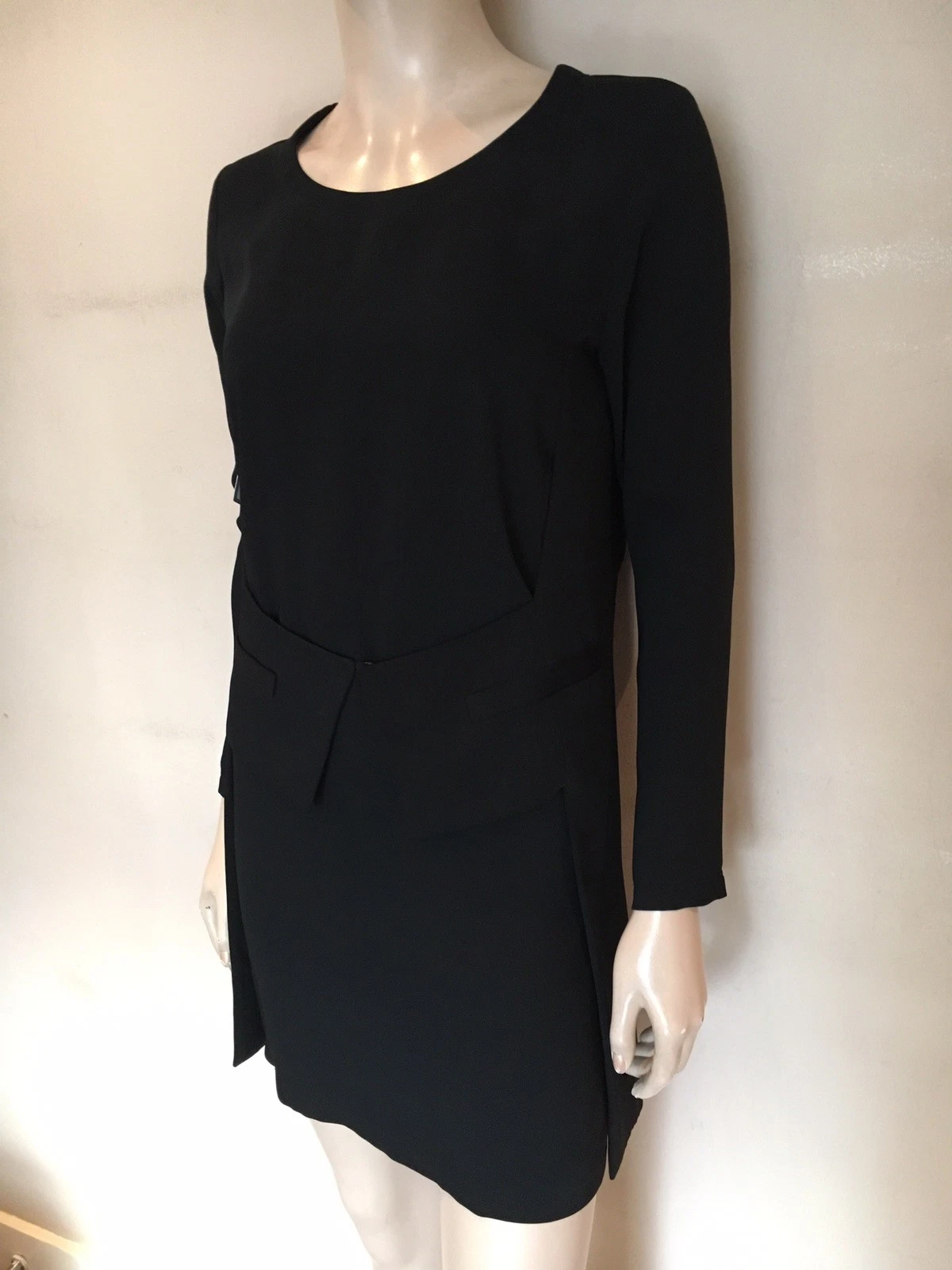 MAISON MARGIELA Abito nero MM6 Maison Martin Margiela Made in Italy Stile Smoking taglia UK6