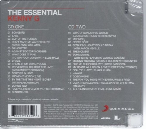 Kenny G - The Essential - 2 CD - Neu / OVP - Bild 2 von 2
