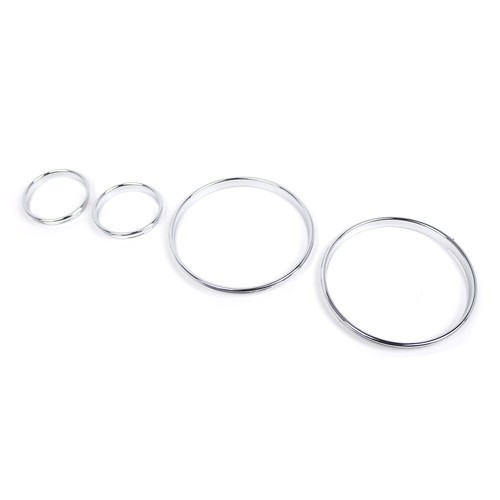 Chrome Speedometer Gauge Dial Rings Bezel Trim for BMW E39 M5 M 5 Series E38 E53 - Imagen 3 de 10