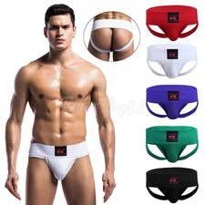 Sexy Men Jockstrap Sport Bikini Thong Athletic Supporter Briefs Underwear