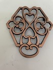 Pampered Chef Round-Up From The Heart Trivet 2946 Copper Cast Iron Decor 2011