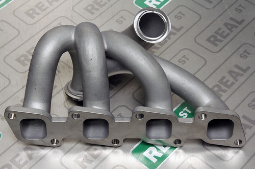 Artec SS Cast Xona V-Band Turbo Manifold for 240SX S13 S14 KA24DE MVR VB Flange - Picture 3 of 9