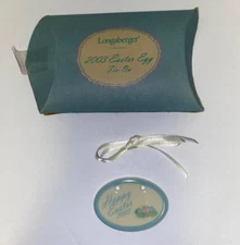 Longaberger 2003 Easter Egg Basket Tie-On #28691 NEW