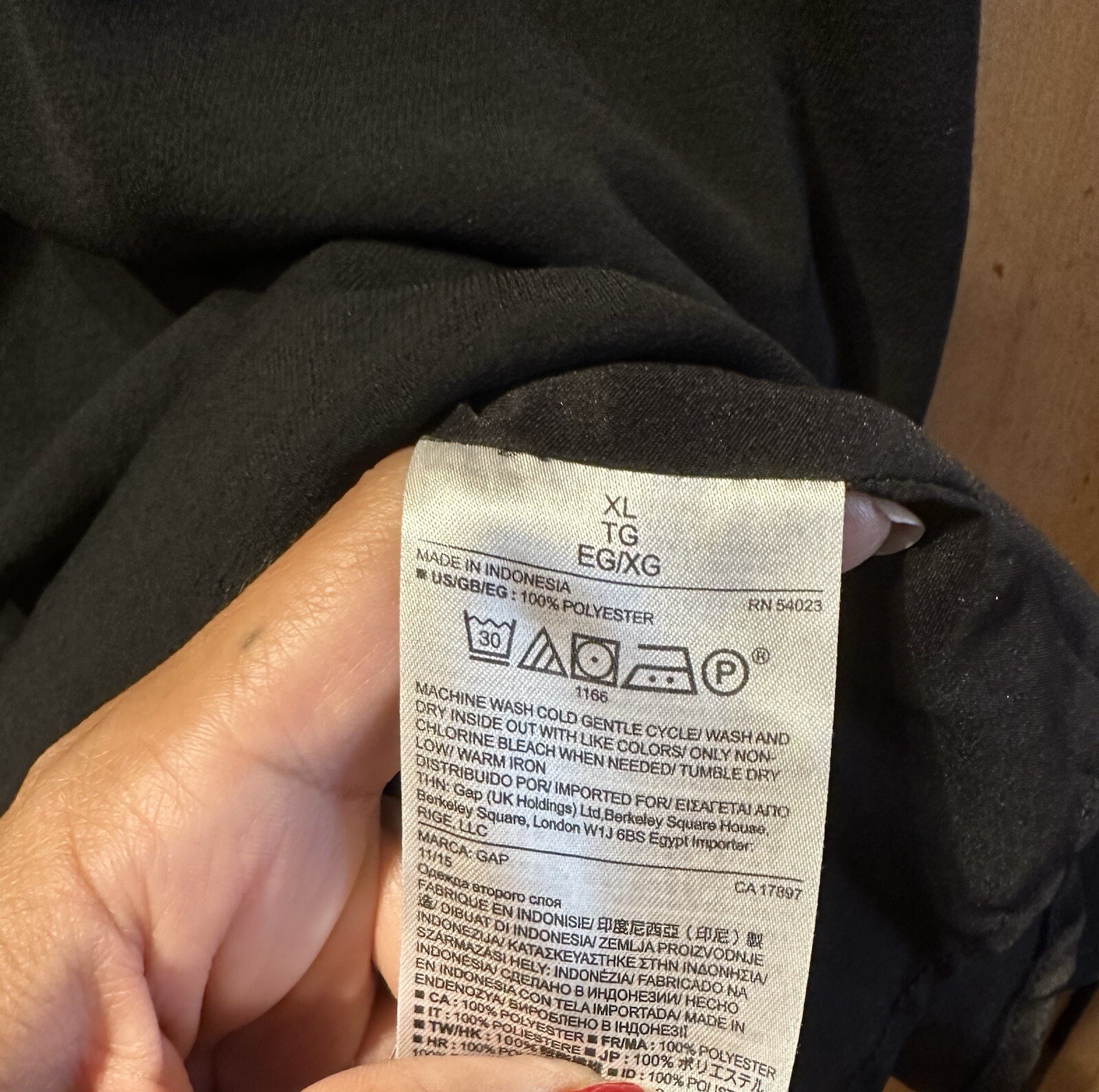 Womens Gap Drawstring Button Sleeveless Shirt dre… - image 5