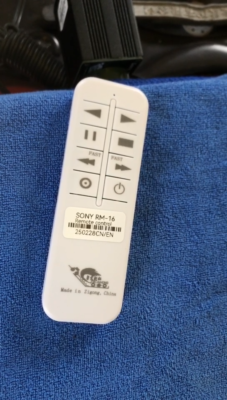 Wireless Remote Adapter SONY RM-16 Replacement for SONY Cassette