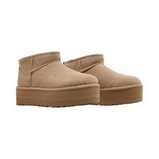 Womens UGG Classic Ultra Mini Platform - Sand Suede, Size 7 US 1135092 