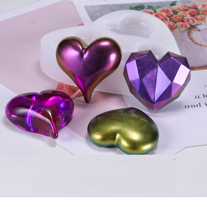 Heart Silicone Pendant Mold Jewelry Making Resin Mould Epoxy Casting