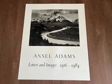 VINTAGE ANSEL ADAMS LETTERS AND IMAGES 1916 - 1984 SNAKE RIVER ART PRINT POSTER