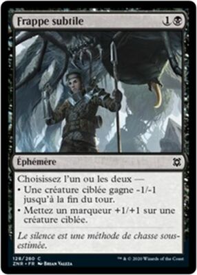MTG Magic ZNR - [x4] Subtle Strike/Frappe subtile, French/VF